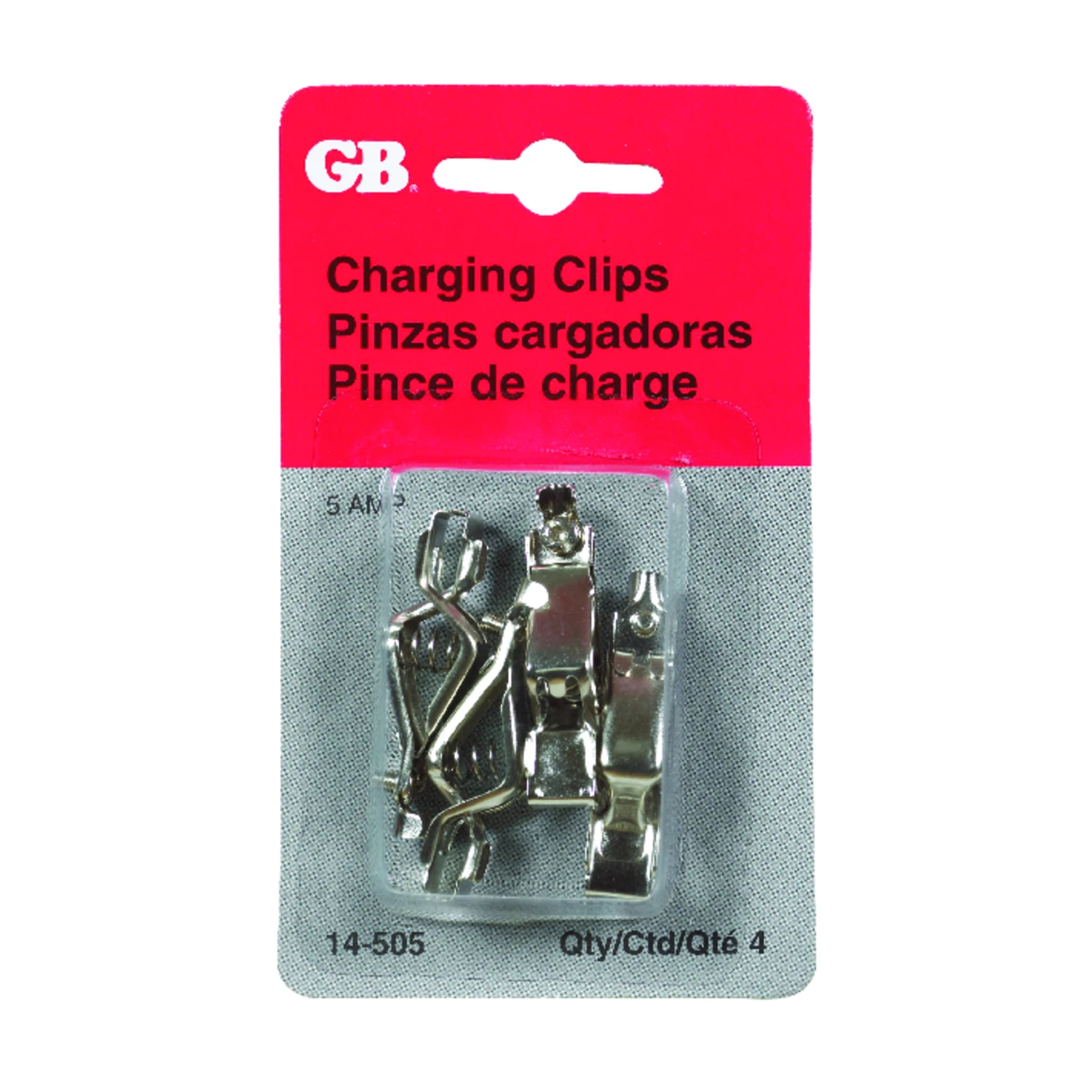 Gardner Bender 14-505 Charger Clip, 5 A, Steel Contact, Silver Insulation