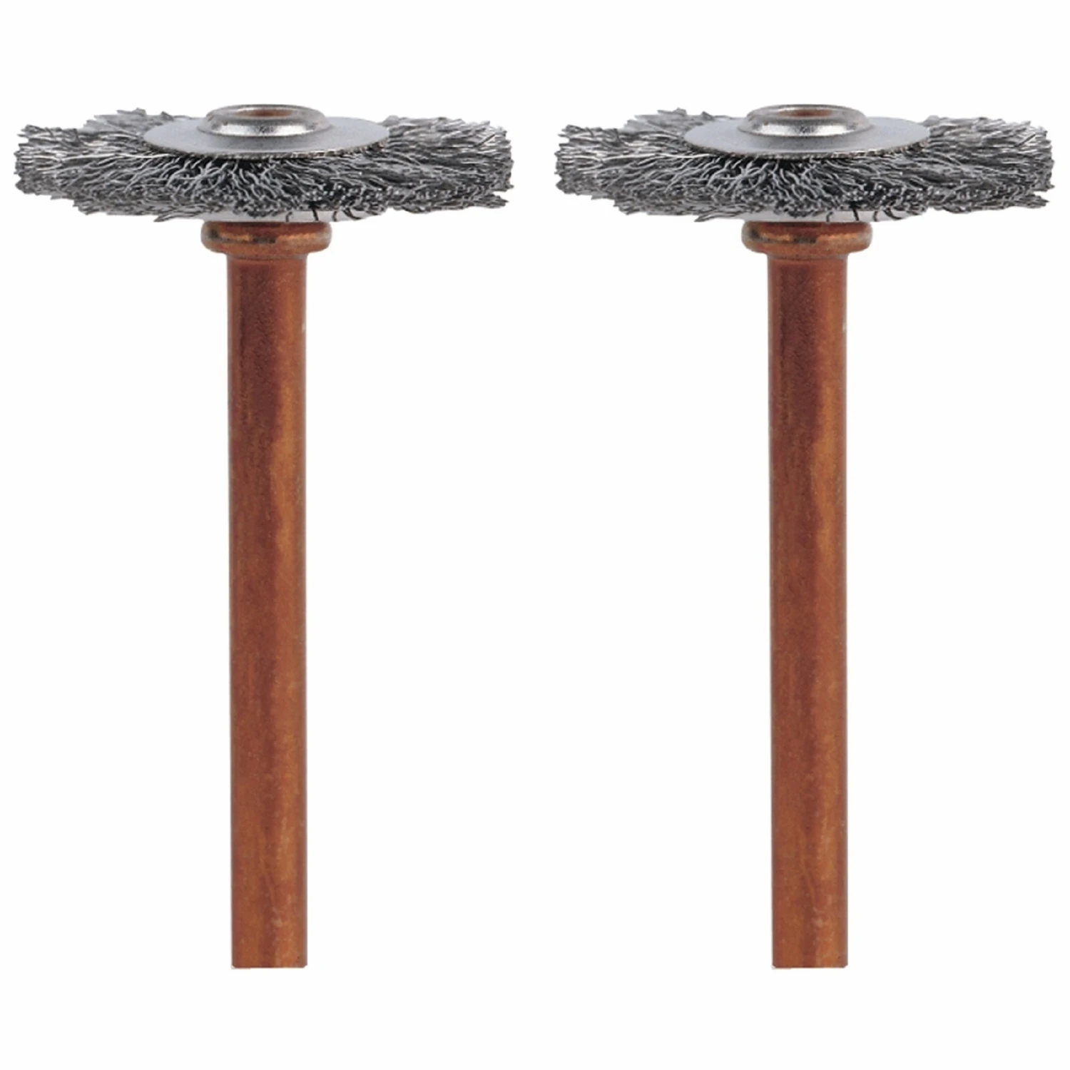 Dremel 530-02 Brush, 3/4 in Dia, 1/8 in Arbor/Shank, Straight Bristle, Stainless Steel Bristle