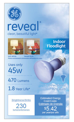 Reveal 45-Watts Reveal Reflector Flood Bulb
