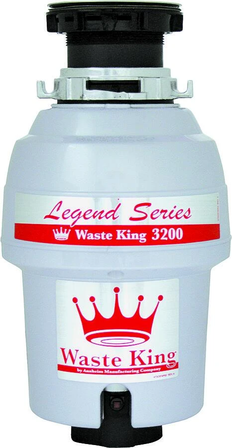 Legend Series L-3200 Garbage Disposer, 3/4 Hp, Stainless Steel, 115 V