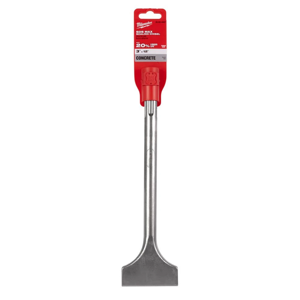 Sds-max 3 In. X 12 In. Steel Scaling Chisel Bit 48-62-4087