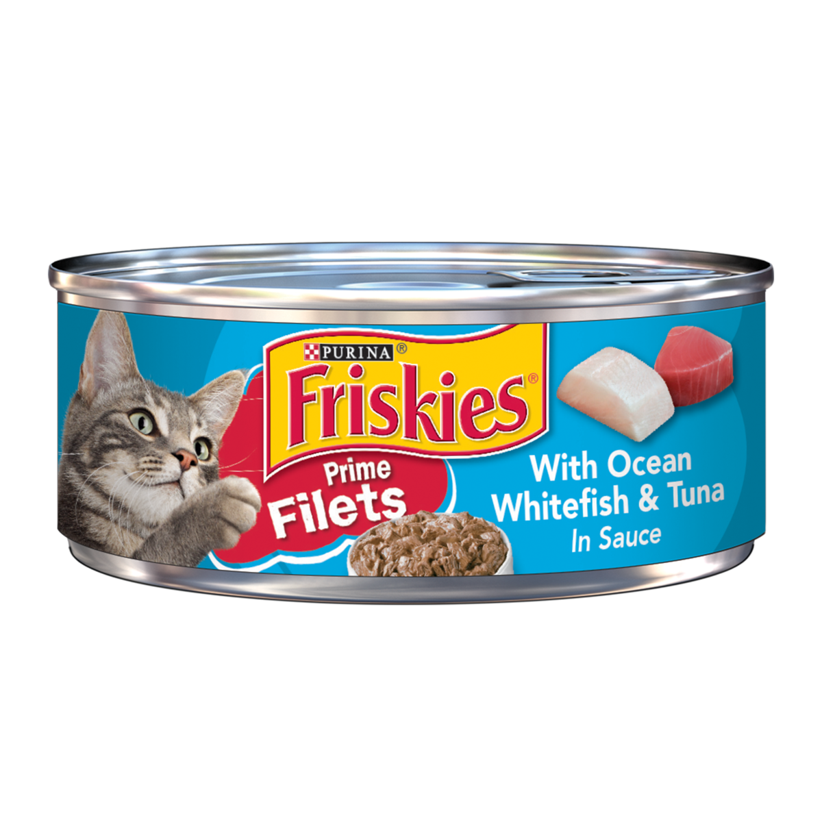 Cat Food, Ocean Whitefish & Tuna, 5.5 oz. Can