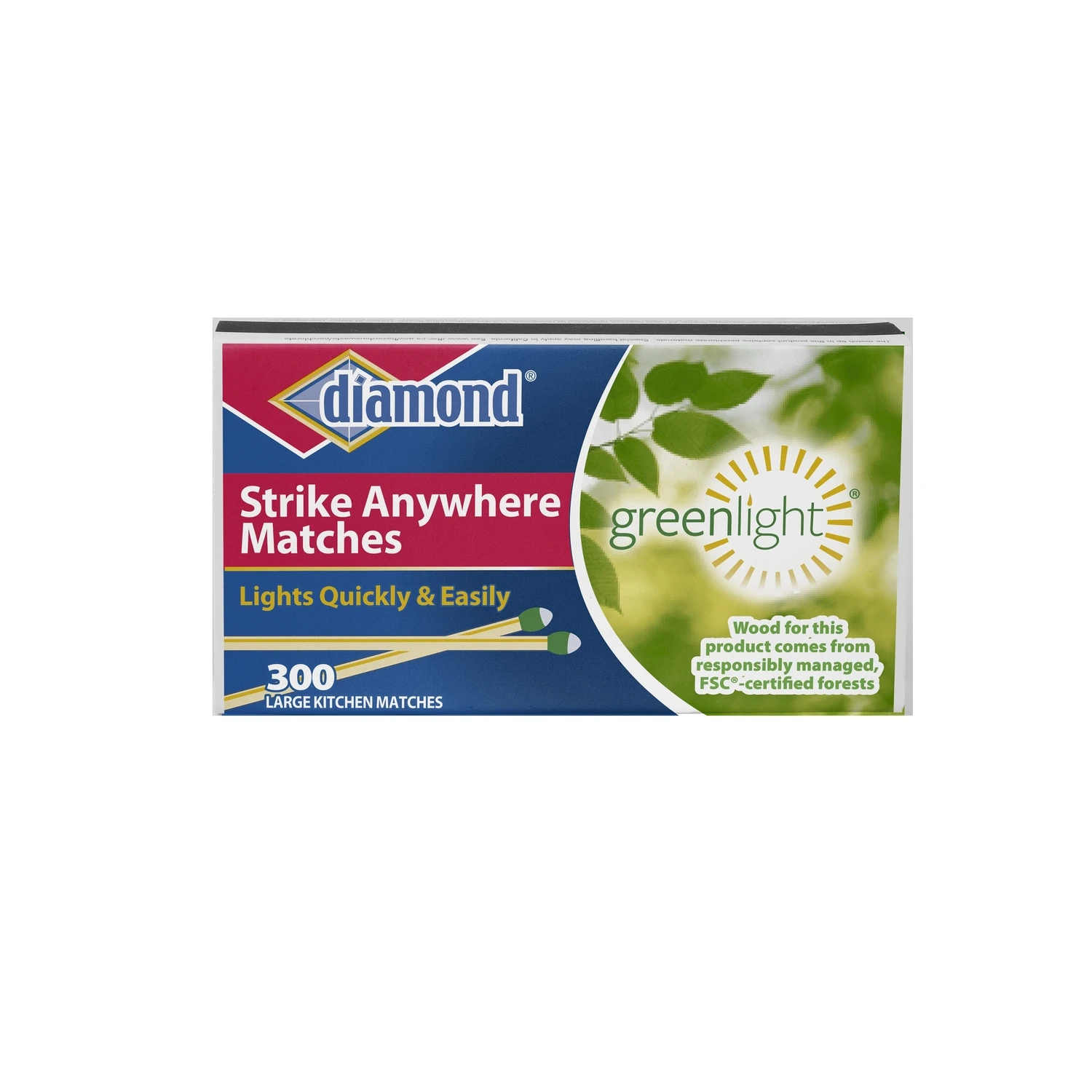 Strike Anywhere Greenlight Matches, 300-Ct.