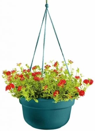 12 Inch Dura Cotta Hanging Basket In Turbulent Color - Model Dchb12-48