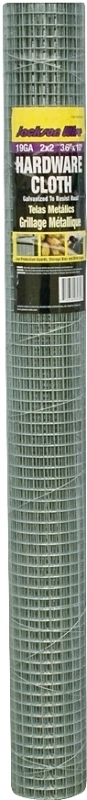 11031613 Galvanized Hardware Cloth, 10 Ft L X 36 In W, 19 Gauge, 1/2 X 1/2 In Mesh