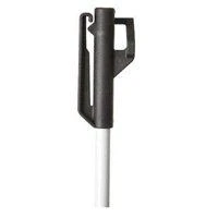 716 Step-in Post, 48 Inch Overall Height, Fiberglass, Gray