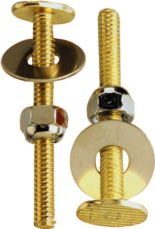 Toilet Bolt And Screw Set Brass 5/16 In. 2-1/4 In. Length 2 Pk Model Pp835-17