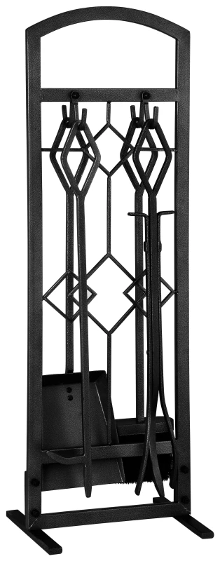 Homebasix Cpo61147nn3l 5-piece Fireplace Tool Set, Natural Finish, 31 In.