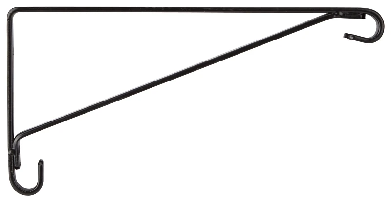 Gb0233l 8-inch Black Steel Wall Mount Plant Bracket For Planters