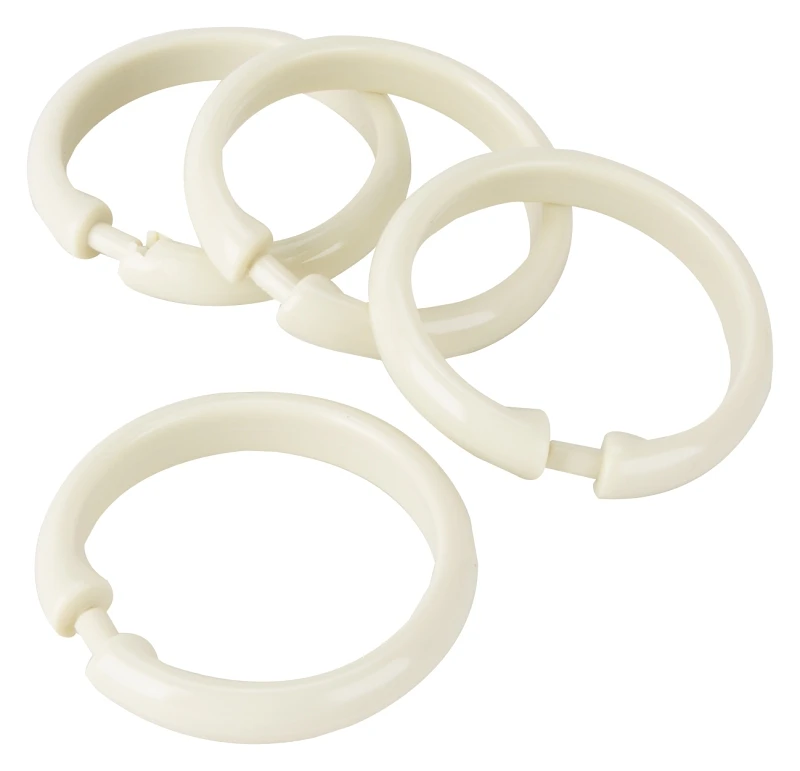Beige Shower Curtain O-ring, 12 Pieces, Model Sd-oring-b3l