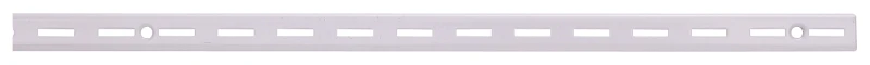 Adjustable Single Track Shelf Standard 24 Inch White Steel 25211phl