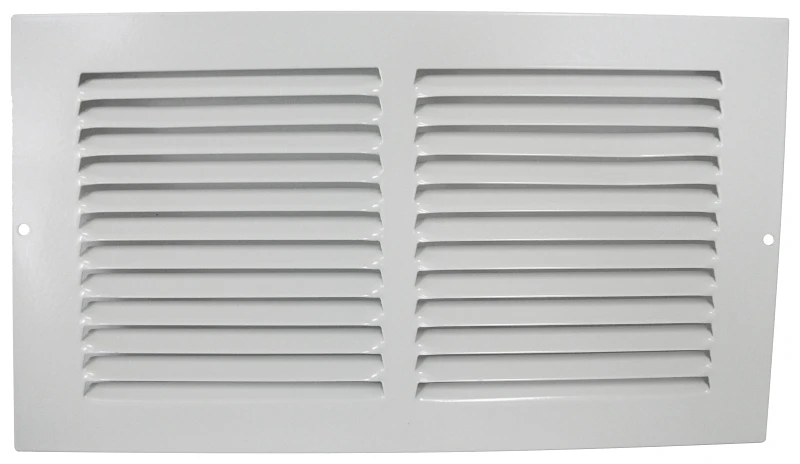 Mintcraft Bbra12x6 Baseboard Register, 12 In W X 6 In H, Steel, White