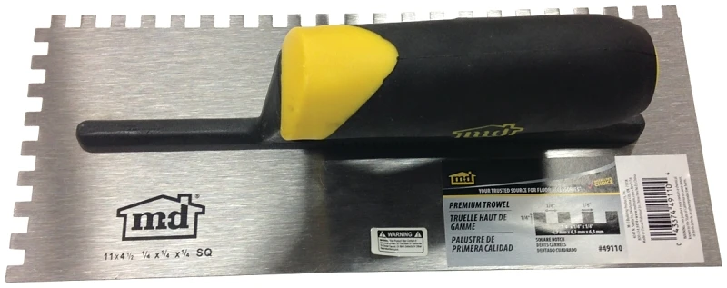 Building Products 49110 Premium Square Notch Trowel 1/4 In X 1/4 In X 1/4 In