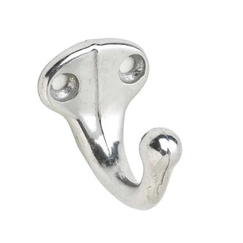 Small Aluminum Garment Hook 1-1/4 In. L 35 Lb Capacity 1 Pk Model 581a92
