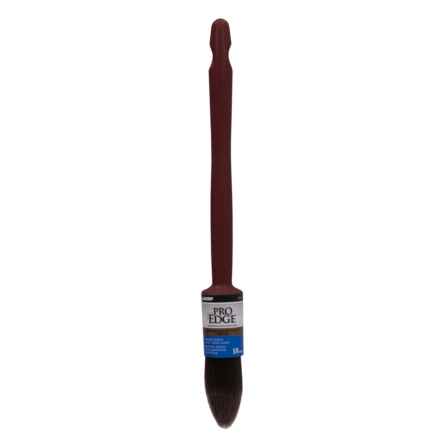 18 Mm Round Trim Paint Brush, Polyester Bristle, Plastic Handle, Pack Of 12