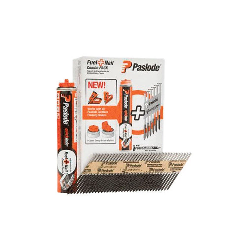 3-1/4 In. 16 Ga. Smooth Shank Fuel And Nail Kit 30 Deg 3,000 Pk