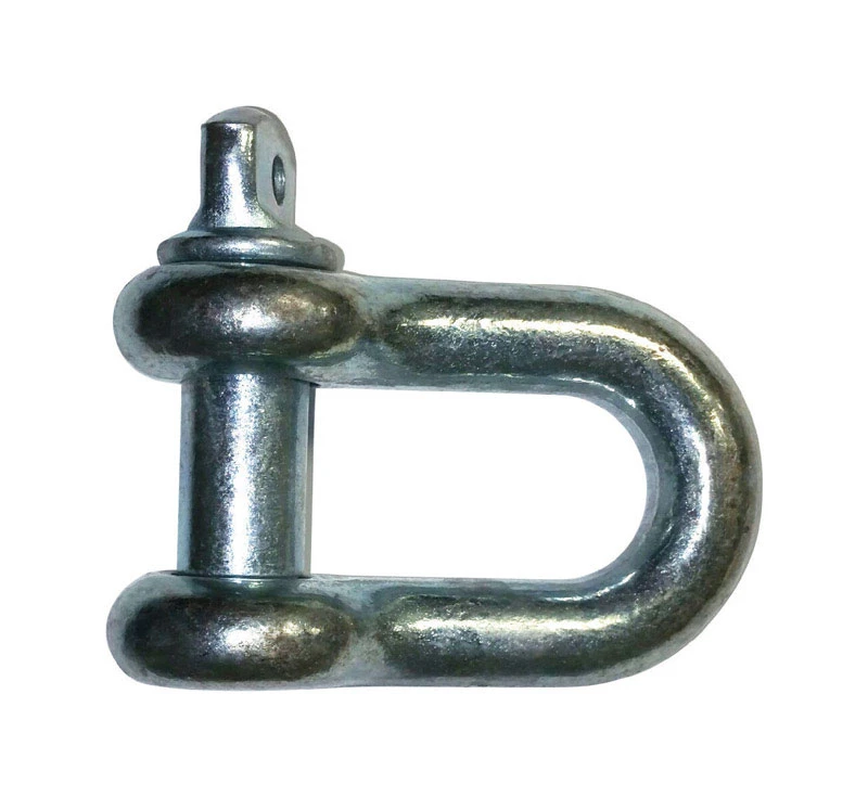 2.5 In. H Farm Screw Pin Anchor Shackle 2000 Lb - Steel, Galvanized Finish