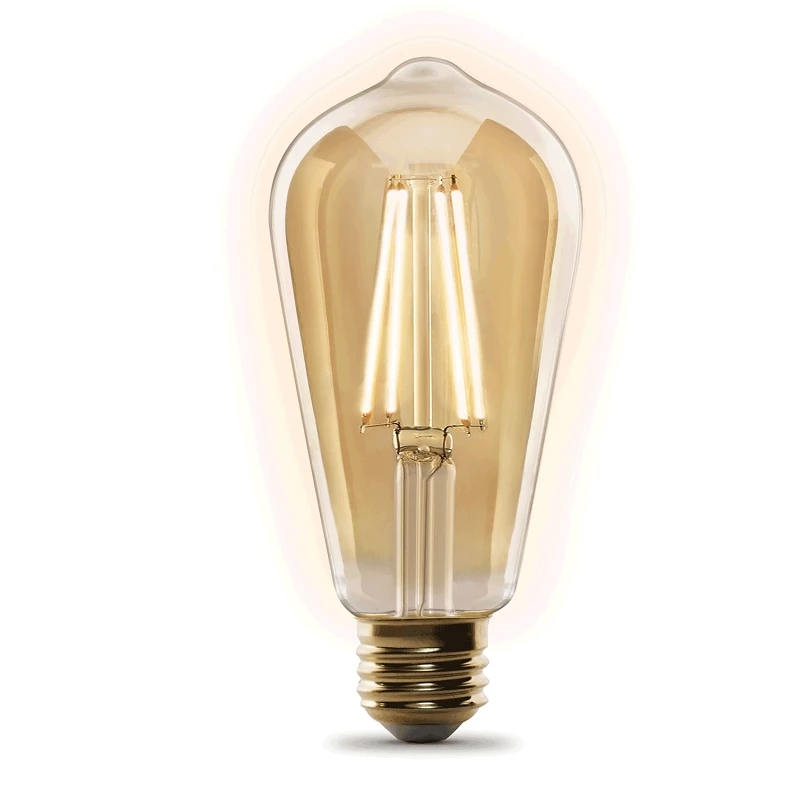 St19 E26 Smart Led Bulb Amber 60w Equivalence 1 Pk, 15000 Hr Life