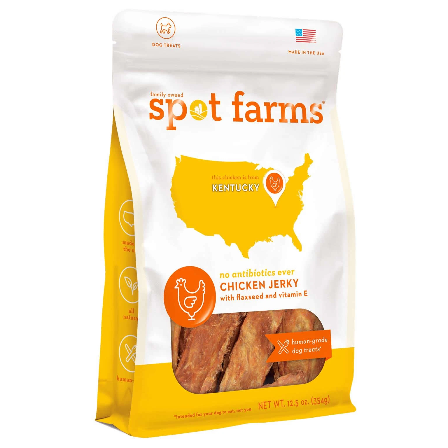 Chicken Jerky With Flaxseed & Vitamin E Dog Treats, 12.5 Oz