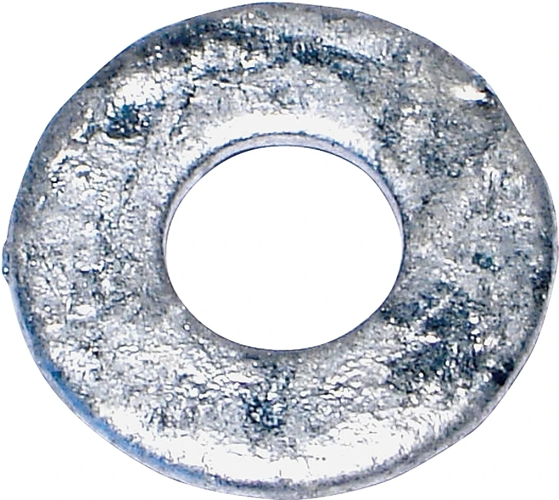 5/16 In Uss Flat Washer, Galvanized Steel, 5 Lb, Model 05626
