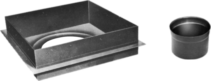 8hs-csa Chimney Ceiling Support Assembly, 8 Inch, Black Finish