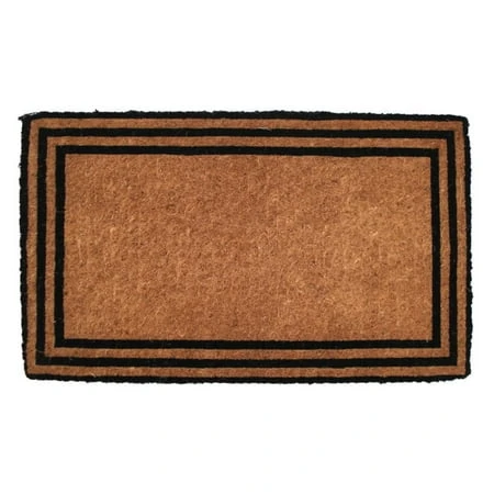 The One With The Border Extra Thick Hand Woven Coir Doormat 18" X 30"