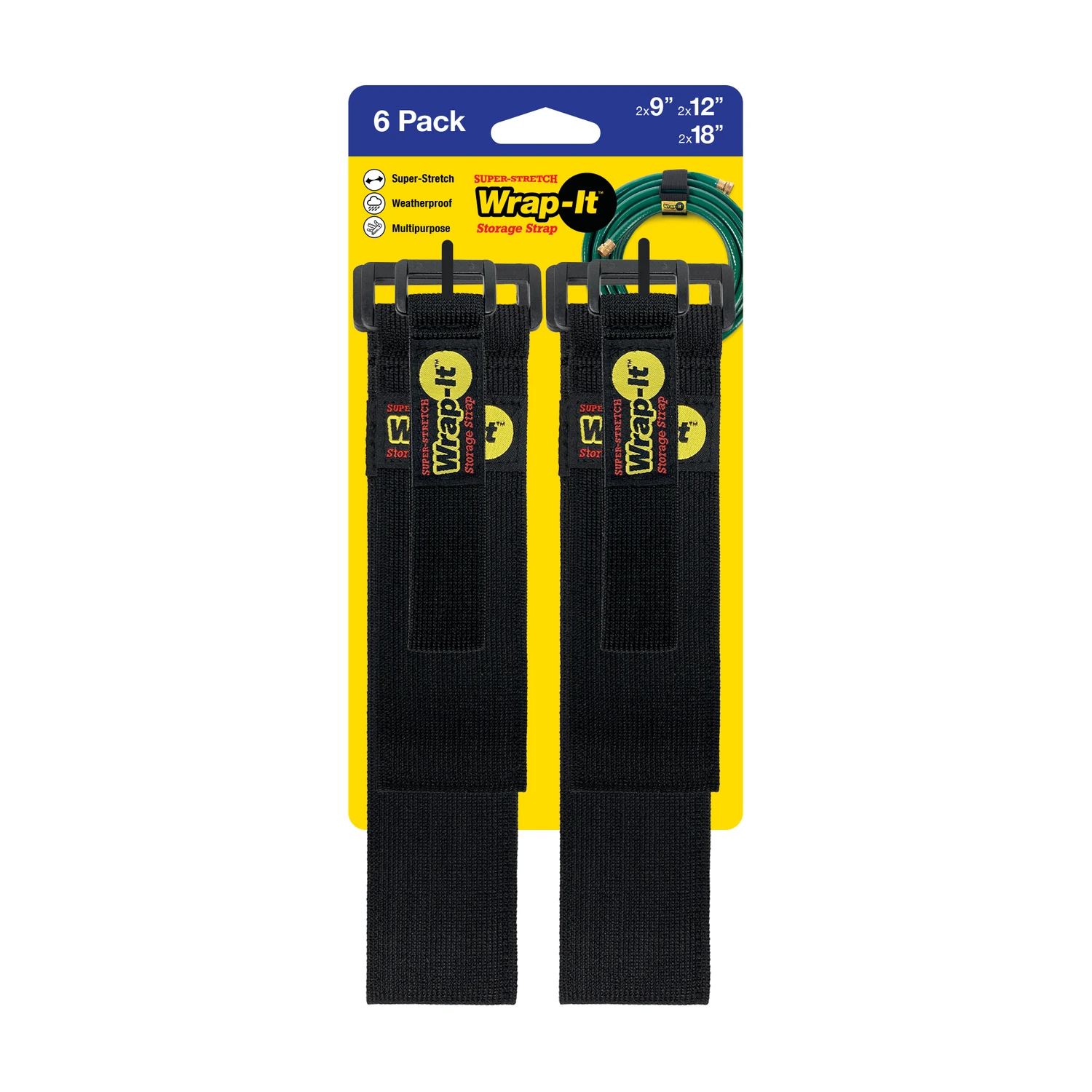 Wrap-It Storage 706-928B Super Stretch Storage Strap, Assorted
