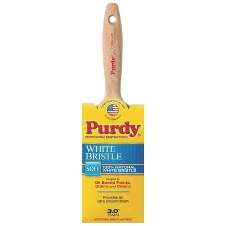 3-inch White Bristle Sno-flake Flat Paint Brush Model 144372030
