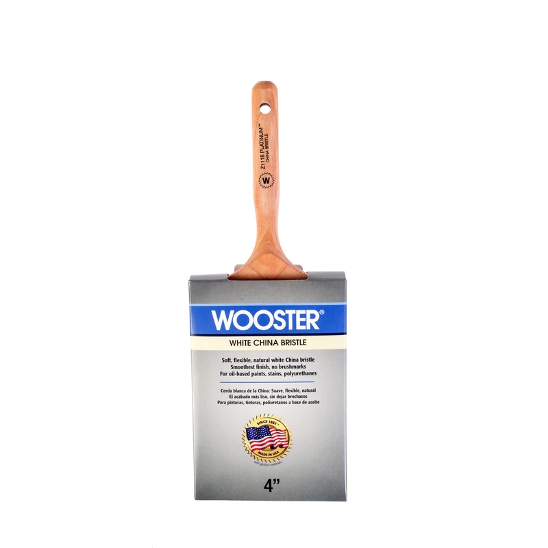 Platinum 4 Inch Chiseled Varnish Paint Brush Z1118-4 Professional Quality