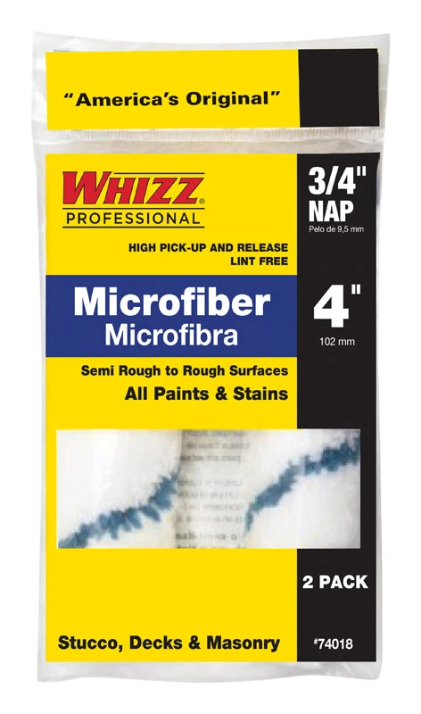 Xtrasorb Microfiber Mini Paint Roller Cover 4 In. W X 3/4 In. 2 Pk