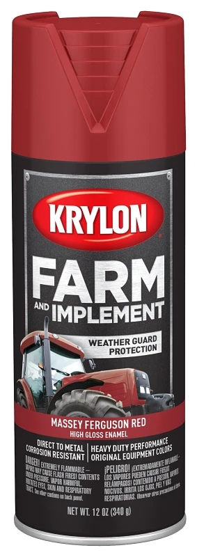 Massey Ferguson Red Spray Paint, 12 Oz Aerosol For Farm & Implement Use