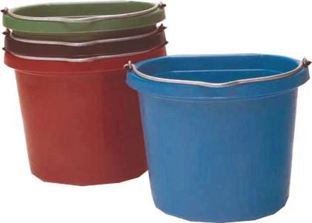 Flat Back Bucket Black 14 Quart Model Fb-114bk
