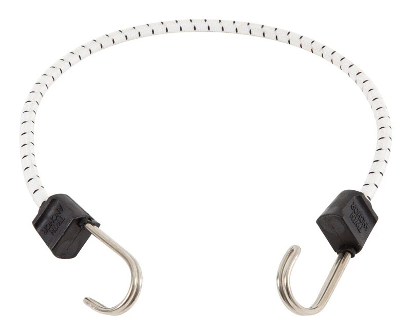 8866345 Black/white Bungee Cord 24 In. L X 0.315 In. 1 Pk
