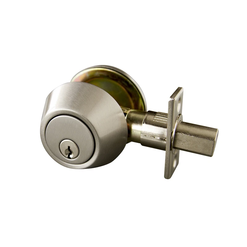 Satin Nickel Single Cylinder Deadbolt Model 727446