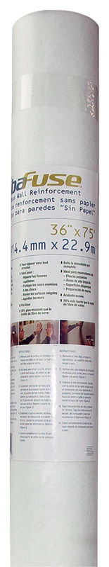 Fibafuse 75 Ft. L X 36 In. W White Paperless Drywall Tape