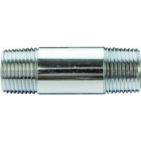 Watts Lfacp-839 Lead-free Chrome-plated Brass Pipe Nipple 1/2 Inch Mip X 3 Inch