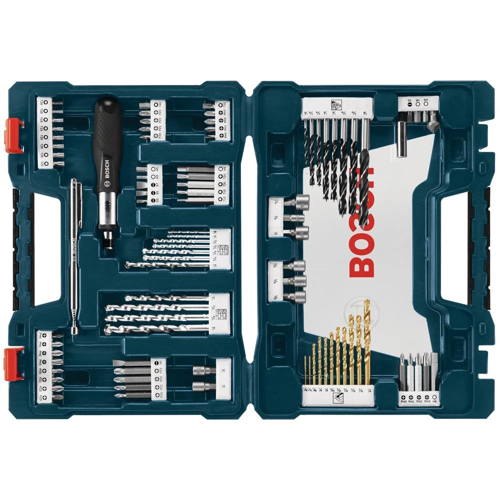 91-piece High Speed Steel Drill And Drive Bit Set Model Ms4091