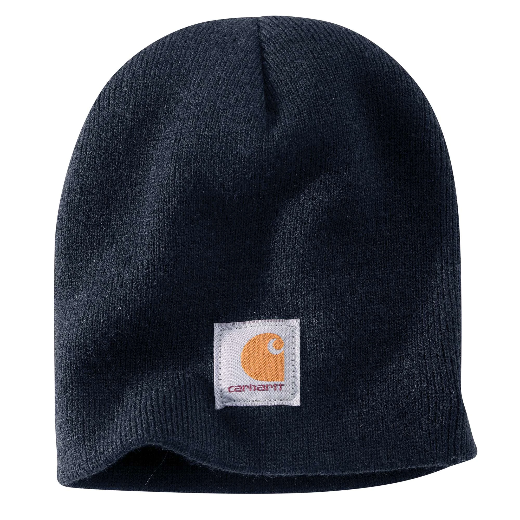 Men's Acrylic Knit Beanie Hat - One Size - Navy - Model Ah0205-m