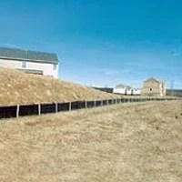 14987-2-3606 Dot Silt Fence, 3' X 100', Black Fabric With Stakes