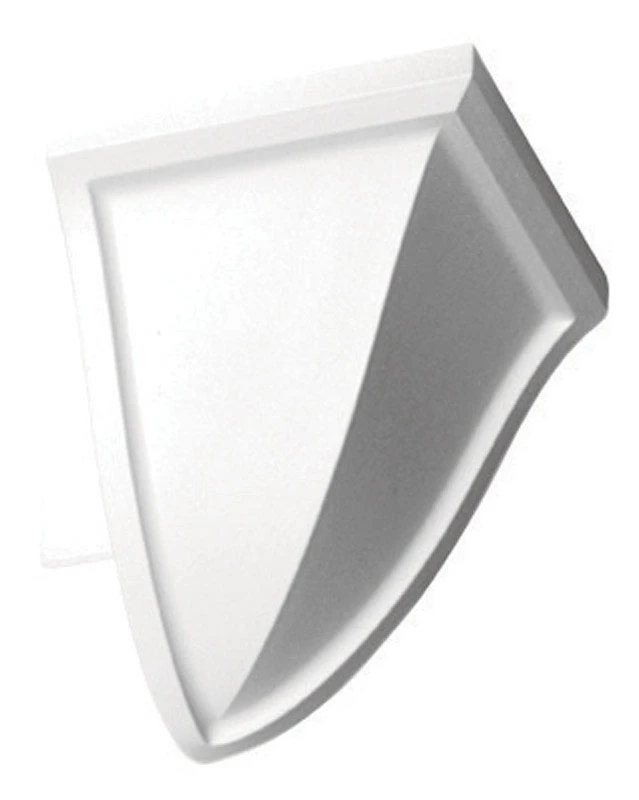 4-1/8 Inch Outside Corner Block M Prefinished White Polyurethane