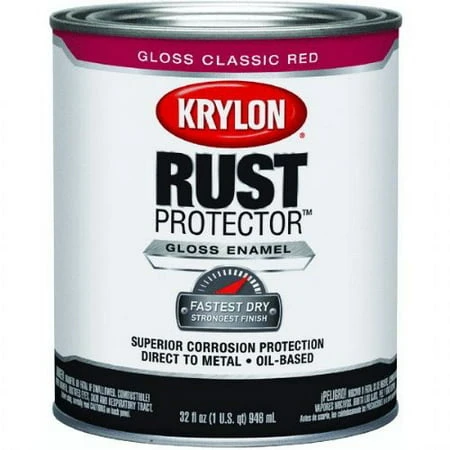 Rust Protector Brush On Enamel, Classic Red, 32 Fl. Oz. - Model 69204