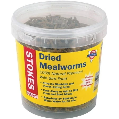 Stokes Select 3.5 Ounce Dried Mealworms Wild Bird Food - Model 38096