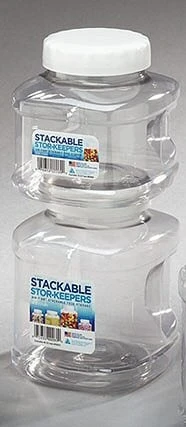 Arrow Plastic 00737 Stackable Stor-keepers, 48 Oz, Pack Of 12 Storage Containers