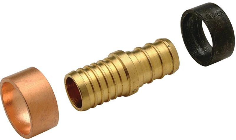 Pex 1/2 In Brass Coupler, Lead-free, 5 Pk, Model Apxbc12125pk