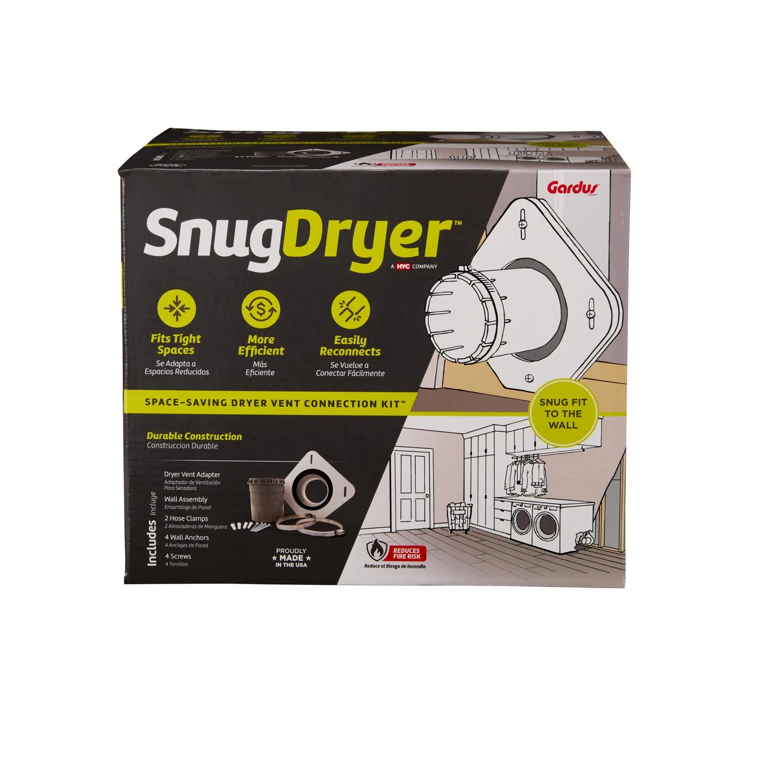 Dryer Vent Made Easy Dvme White Plastic Dryer Vent Kit 0 In. Diameter