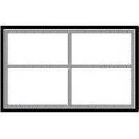 Slc501 Laser Signs, Black/silver Background, 5-1/2 In W X 3-1/2 In H