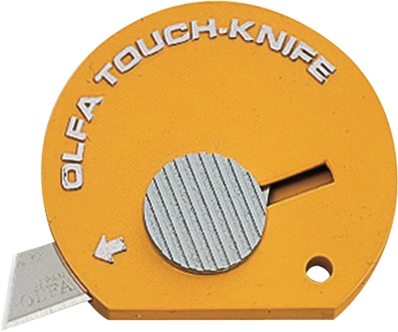 Olfa 1092494 Touch Knife Display With 60 Yellow Utility Knives