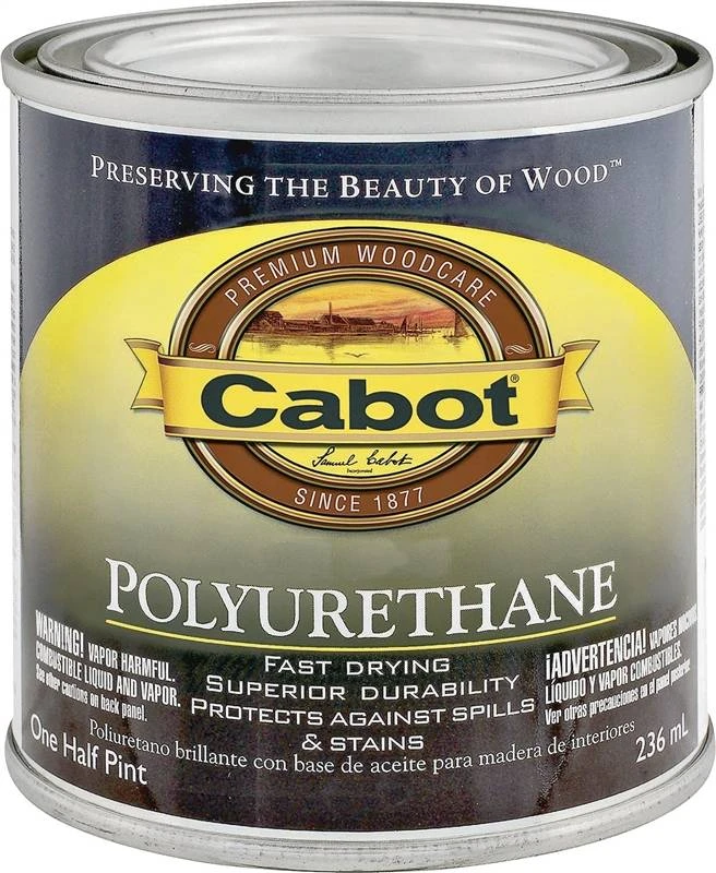 8017 Oil-based Polyurethane Paint, Clear Semi-gloss Finish, 0.5 Pint Can
