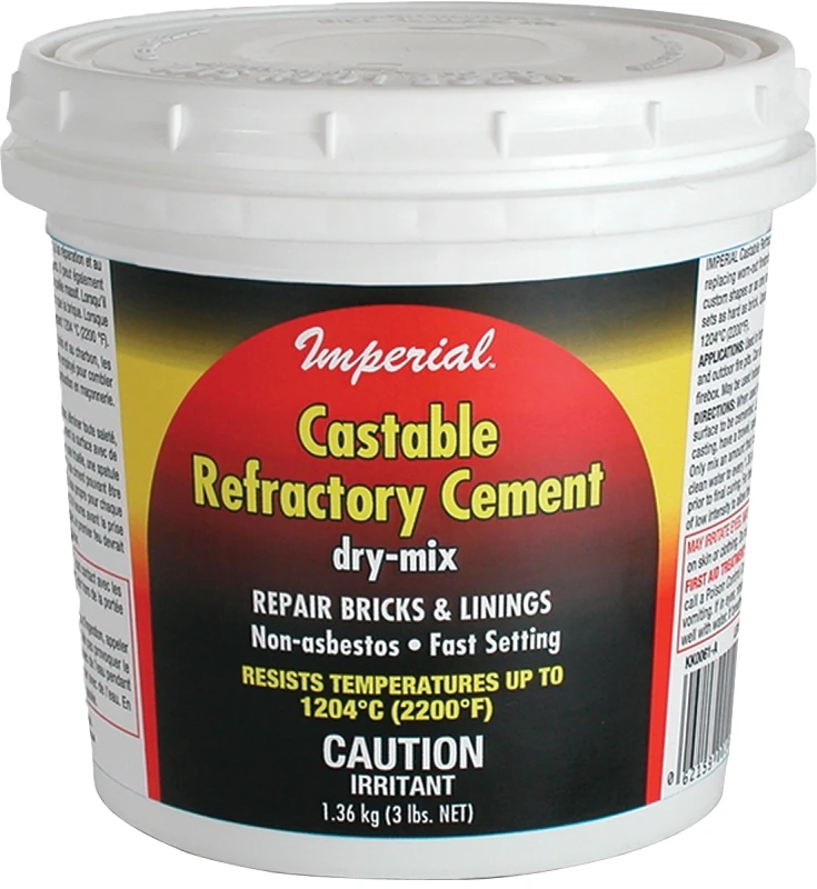 Kk0062 Refractory Cement Buff 12 Lb Tub, Pack Of 2, Fast Setting
