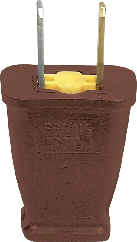 Sa540b 15a 125v Brown Plastic Polarized Plug